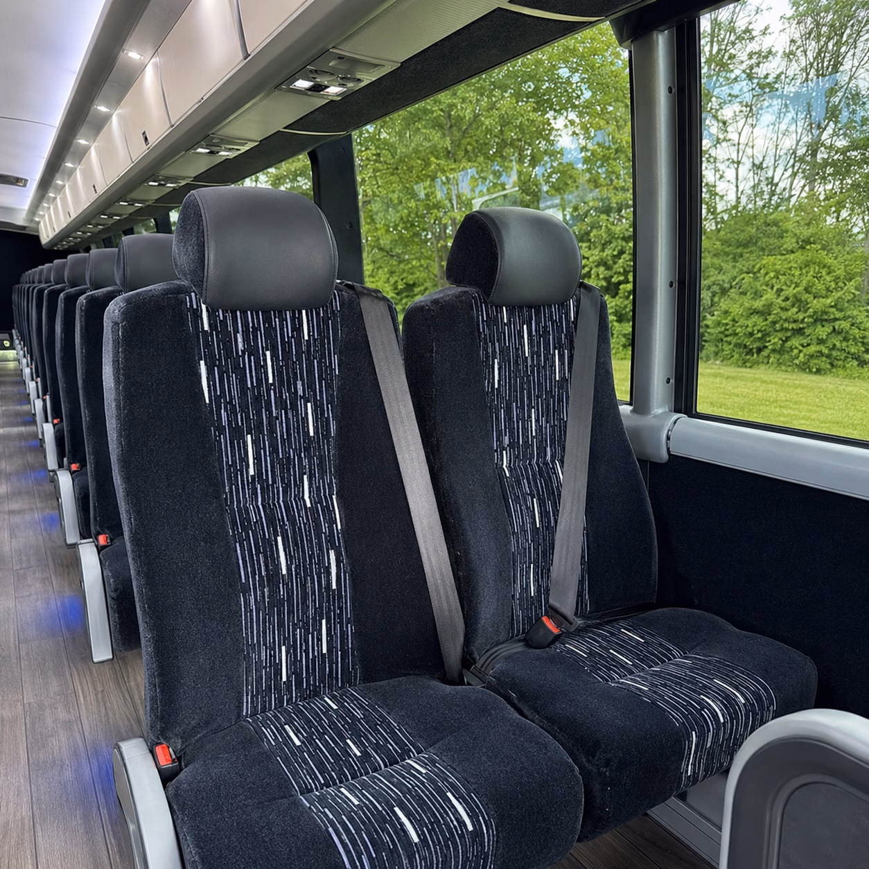 santa fe charter bus interior gallery