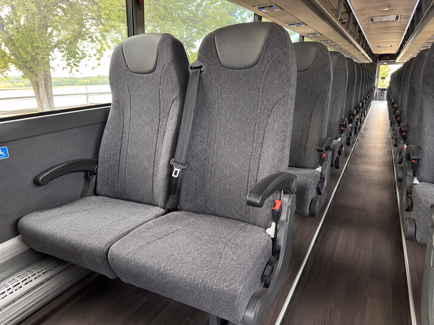 santa fe charter bus interior