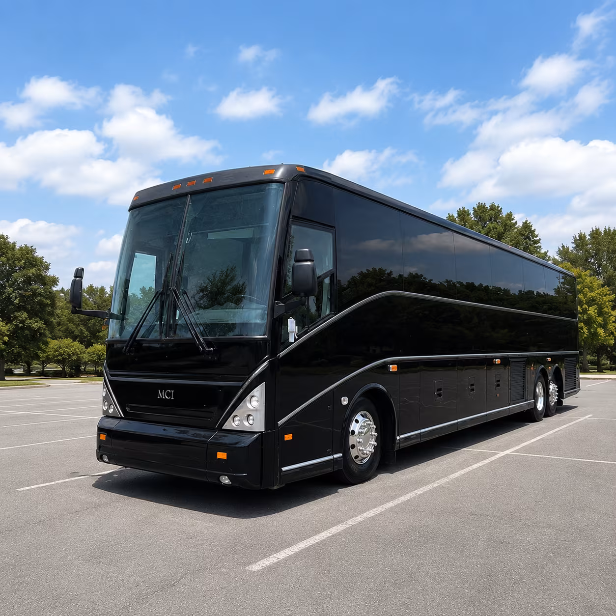 santa fe charter bus services exterior
