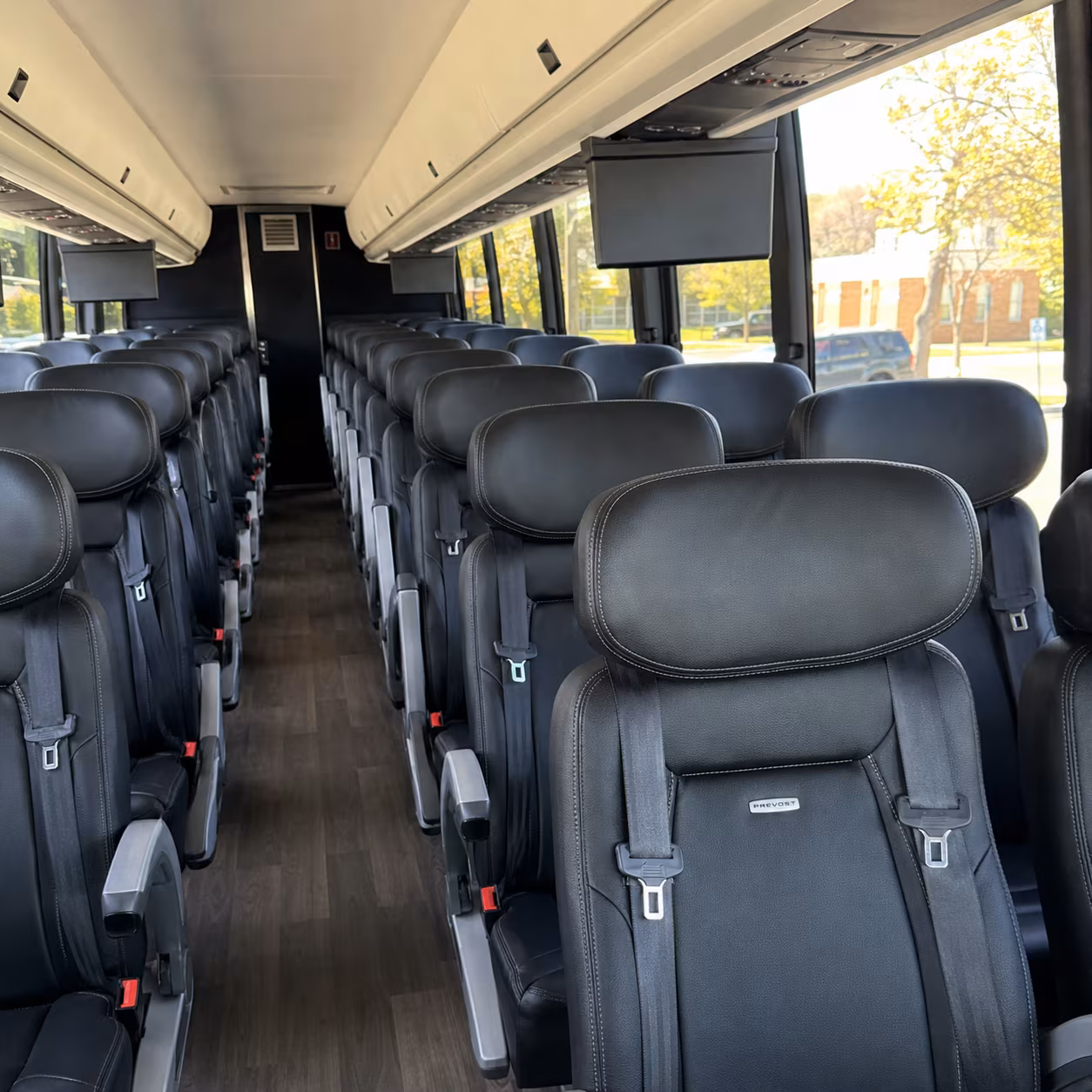 santa fe charter bus services inside