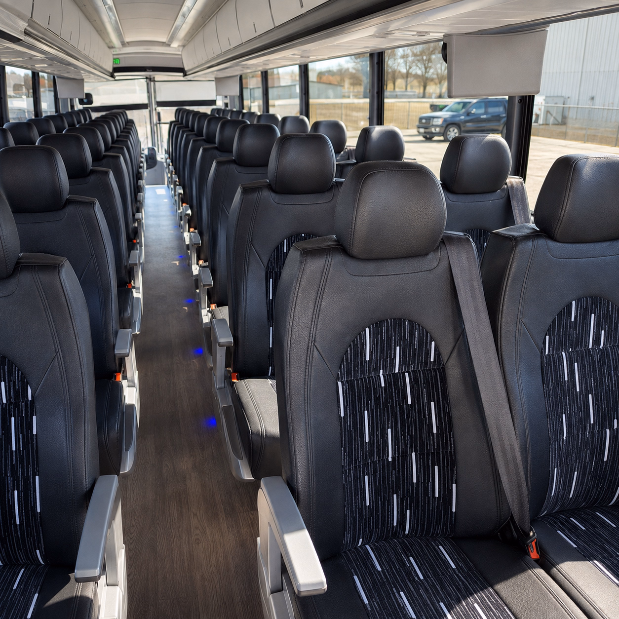 santa fe corporate event transportation onboard seating