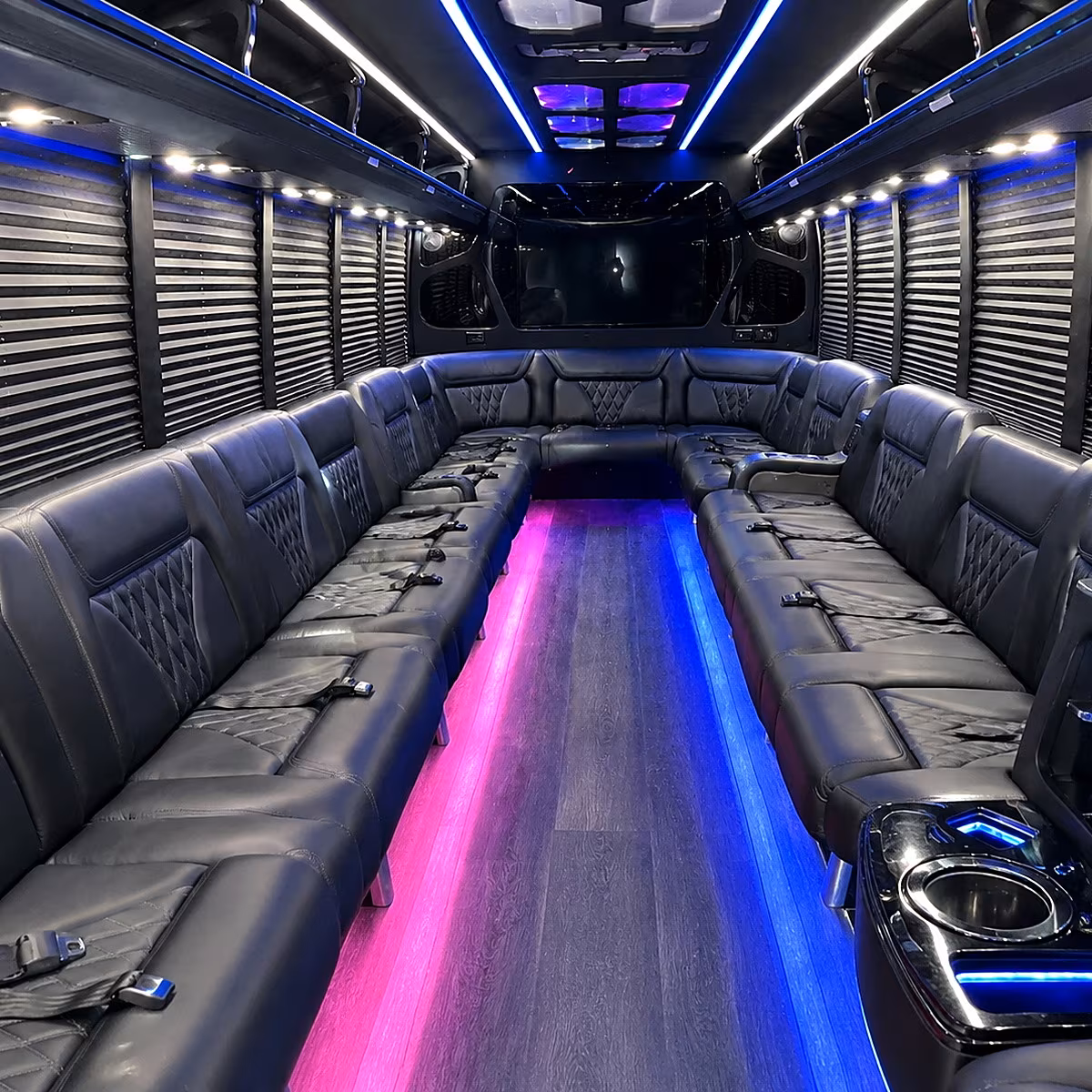 santa fe party bus rentals inside