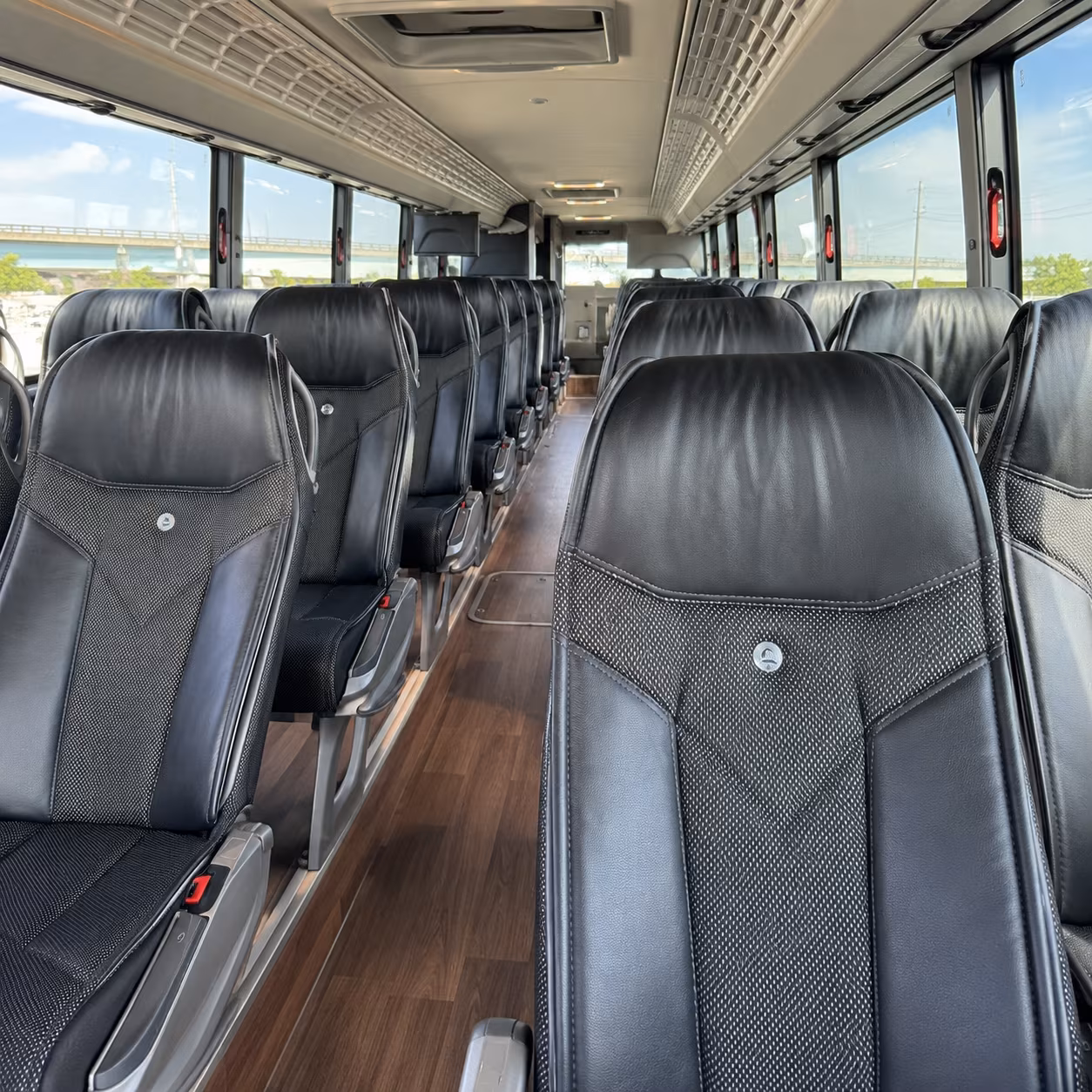 santa fe wedding transportation onboard seating