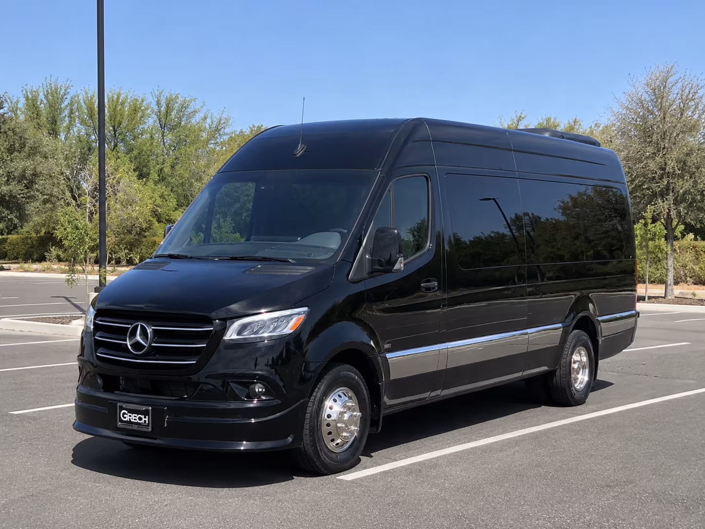 sprinter vans and minibuses for bridal party runs across santa fe